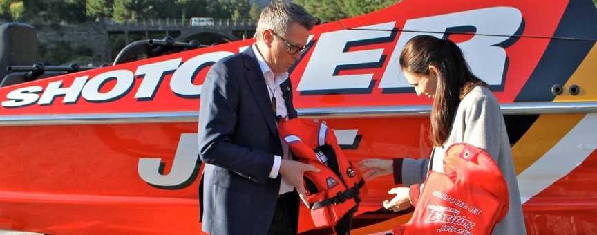 Shotover Jet with the Prime Minister
